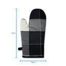 Cotton Dobby Black Oven Gloves Pack Of 2 freeshipping - Airwill