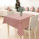 Cotton Gingham Check Orange 8 Seater Table Cloths Pack Of 1