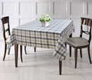 Cotton Lanfranki Grey Check 8 Seater Table Cloths Pack Of 1
