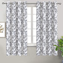Cotton Pencil Flower 7ft Door Curtains Pack Of 2