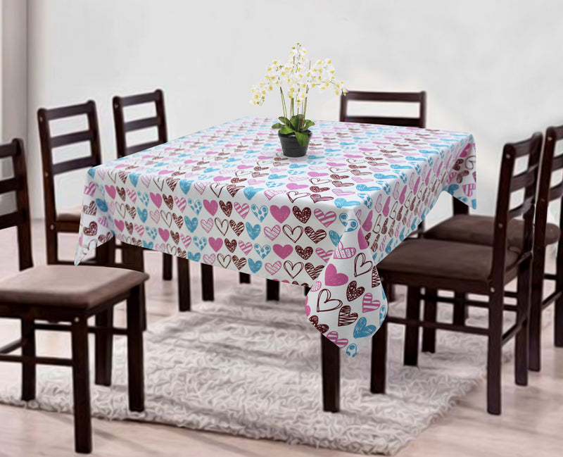 Cotton Metro Heart 8 Seater Table Cloths Pack of 1