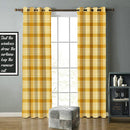 Cotton Track Dobby Yellow 9ft Long Door Curtains Pack Of 2 freeshipping - Airwill