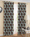 Cotton Maroon Flower 7ft Door Curtains Pack Of 2 freeshipping - Airwill