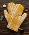 Cotton Track Dobby Yellow Oven Gloves Pack Of 2 freeshipping - Airwill