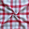 Cotton Lanfranki Red Check 5ft Window Curtains Pack Of 2 freeshipping - Airwill