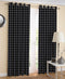 Cotton Black Heart 7ft Door Curtains Pack Of 2 freeshipping - Airwill