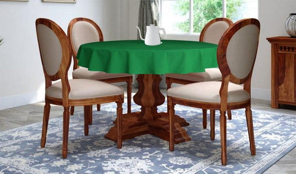 Cotton Solid Parrot Green 4 Seater Table Cloths Pack Of 1 freeshipping - Airwill