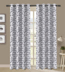 Cotton Single Leaf Black 7ft Door Curtains Pack Of 2 freeshipping - Airwill
