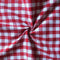 Cotton Gingham Check Red 6 Seater Table Cloths Pack Of 1 freeshipping - Airwill