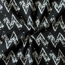 Cotton Zig-Zag Black 2 Seater Table Cloths Pack Of 1 freeshipping - Airwill