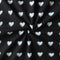 Cotton Black Heart 5ft Window Curtains Pack Of 2 freeshipping - Airwill