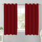 Cotton Solid Cherry Red 5ft Window Curtains Pack Of 2 freeshipping - Airwill