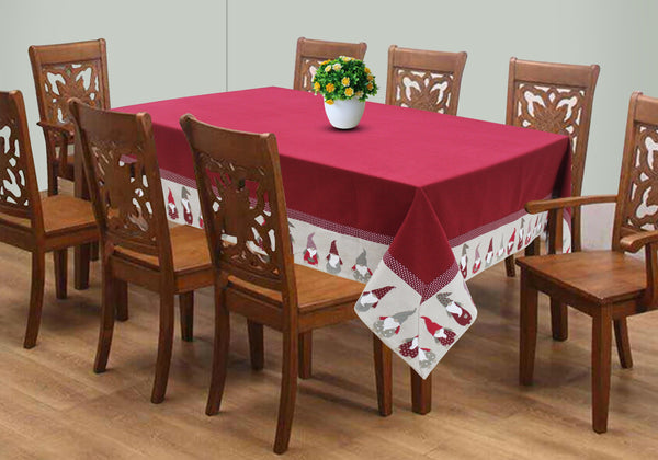 Cotton Gnomo Border 8 Seater Table Cloths Pack Of 1 freeshipping - Airwill
